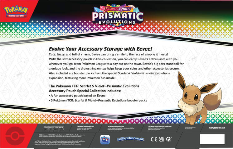 Pokemon TCG - SV8.5 Prismatic Evolutions Accs Pouch