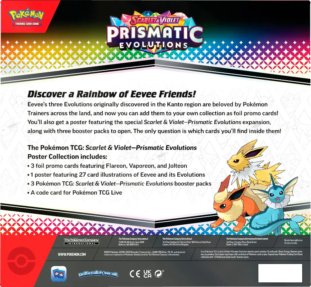 Pokemon TCG - SV8.5 - Prismatic Evolution - Posters Collection